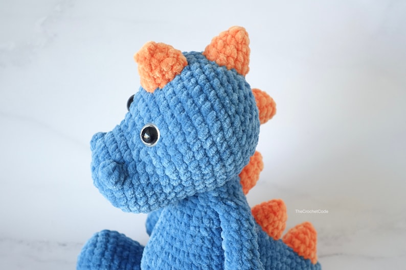 Large Dinosaur Amigurumi Pattern | Instant Digital download PDF