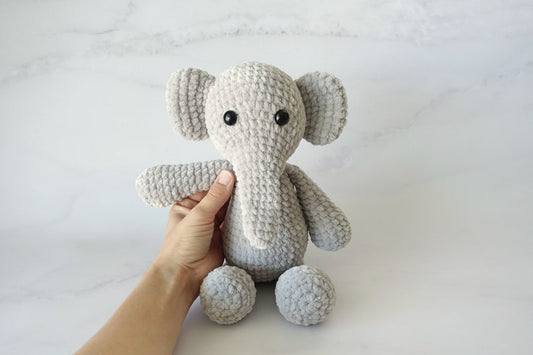 Plush Elephant Amigurumi Pattern | Instant Digital download PDF