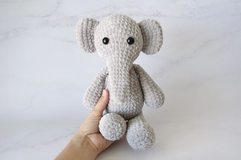 Plush Elephant Amigurumi Pattern | Instant Digital download PDF