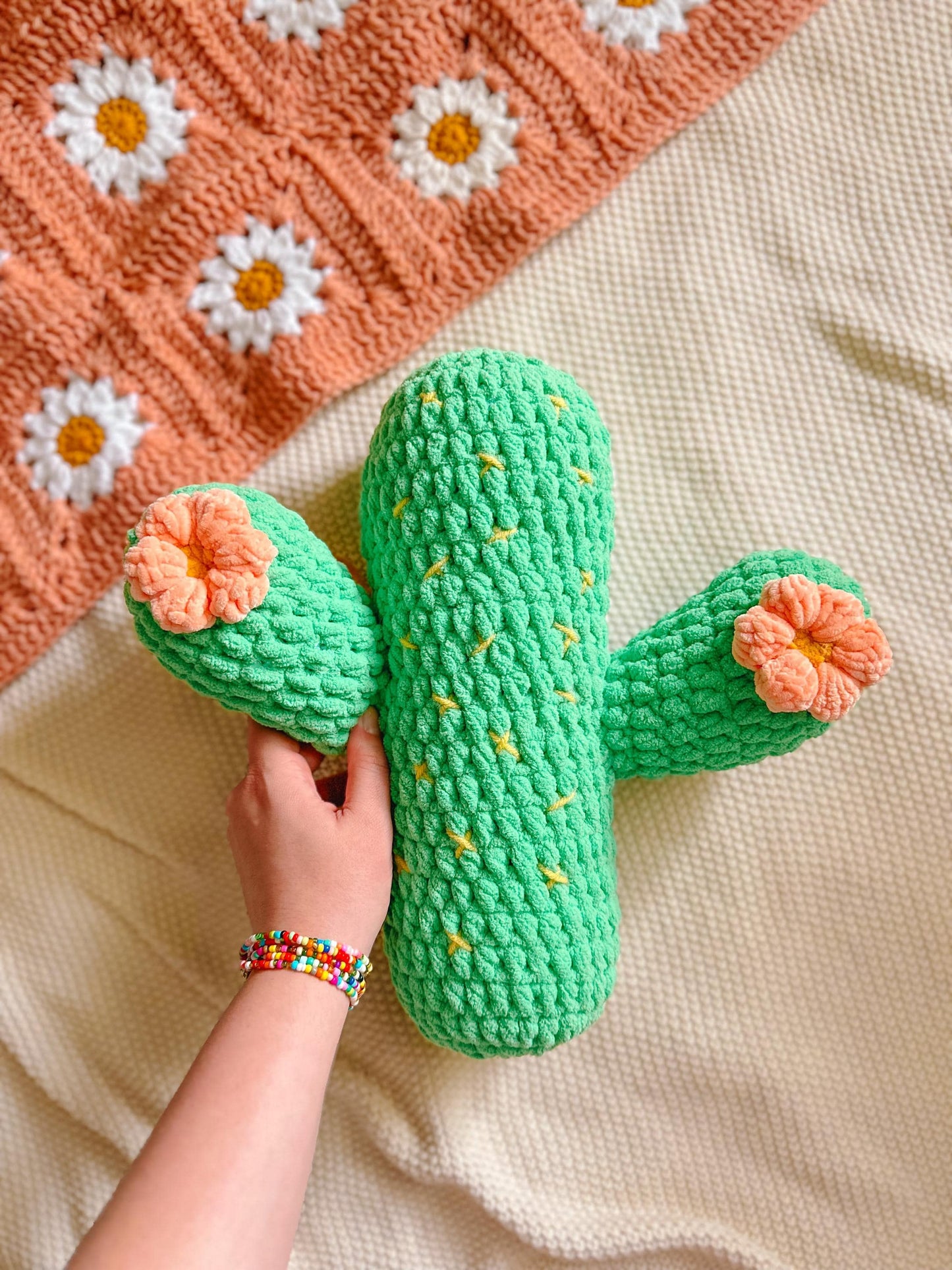 Cactus Pillow Crochet Pattern (PDF Pattern)