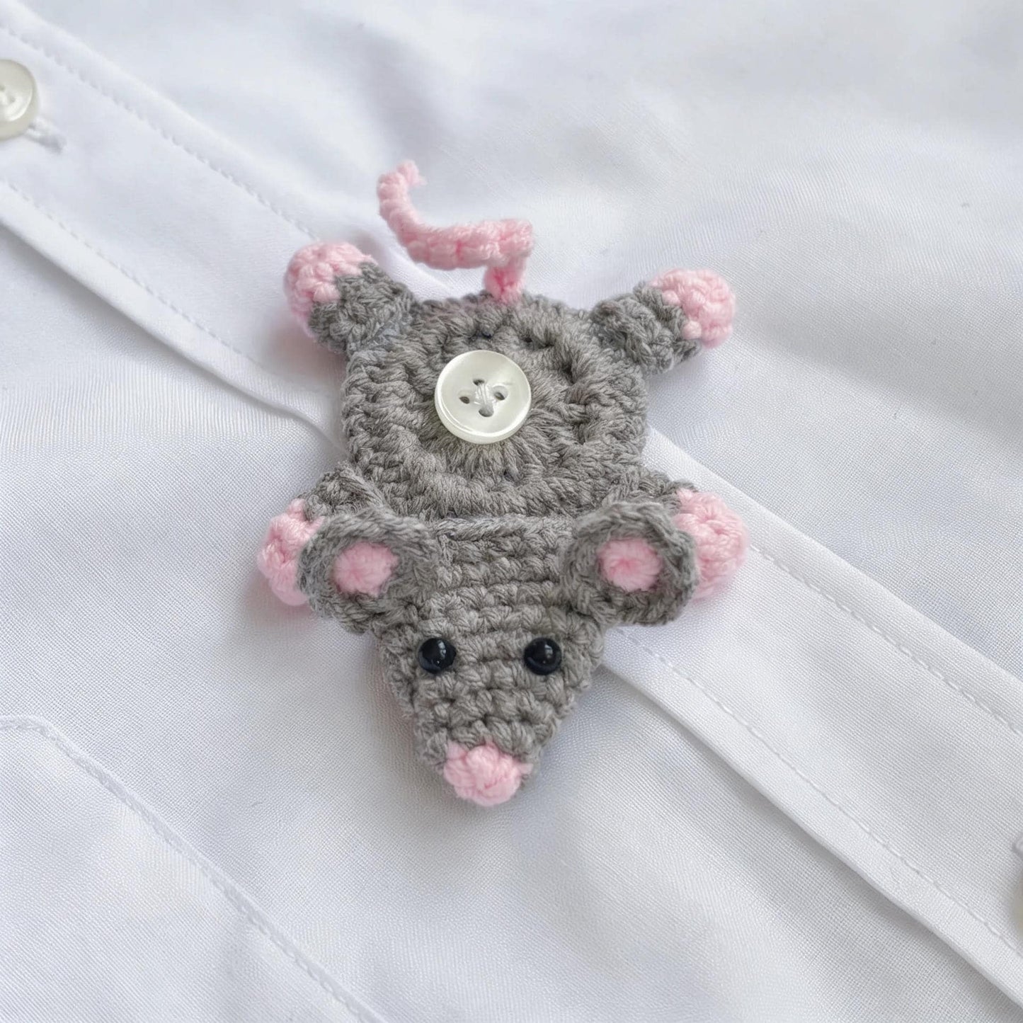 Crochiny 3-in-1 Animal Button Cover Crochet Pattern Bundle Lizard Mouse Squirrel PDF