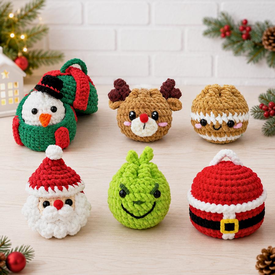 Hooktasyy 7in1 Christmas Dumplings and Steamer Crochet Pattern PDF