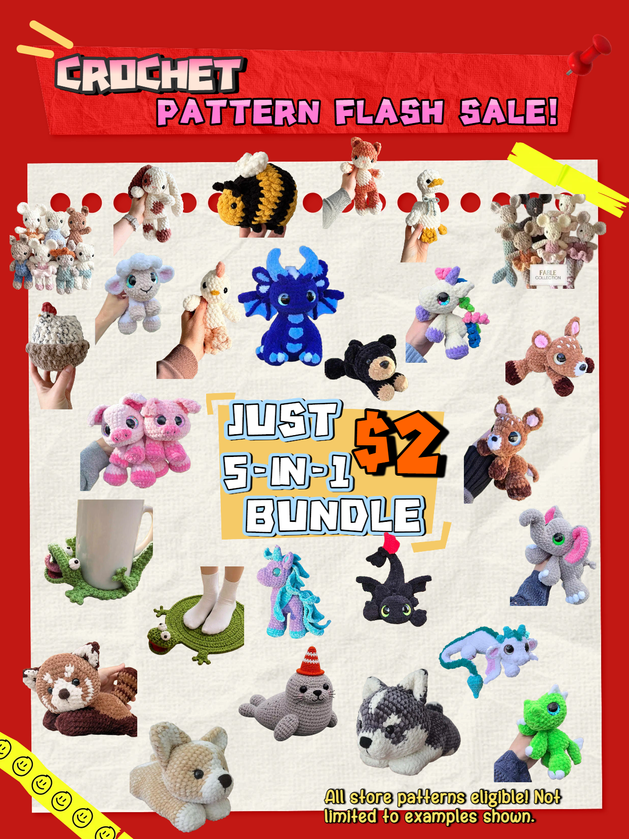 MagicRing Crochet Fox Amigurumi Pattern (PDF Pattern)