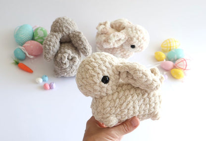 Low-Sew Blanket Yarn Bunny Pattern | Instant Digital download PDF