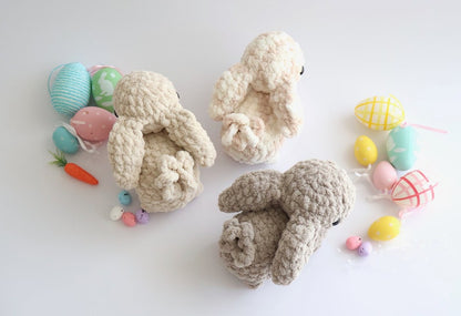 Low-Sew Blanket Yarn Bunny Pattern | Instant Digital download PDF