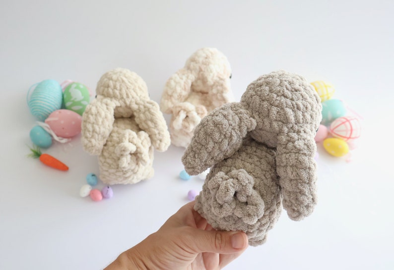 Low-Sew Blanket Yarn Bunny Pattern | Instant Digital download PDF