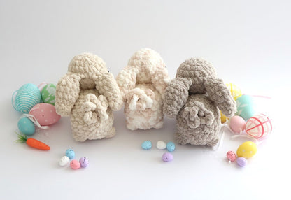 Low-Sew Blanket Yarn Bunny Pattern | Instant Digital download PDF