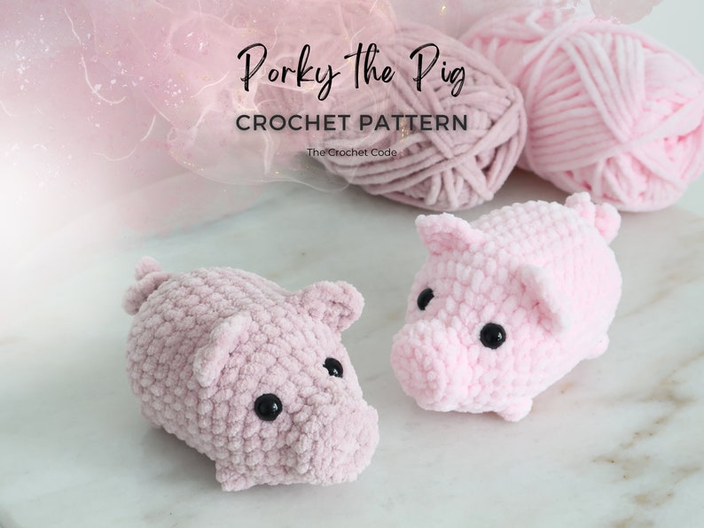 Low-Sew Baby Pig Amigurumi Pattern | Instant Digital download PDF