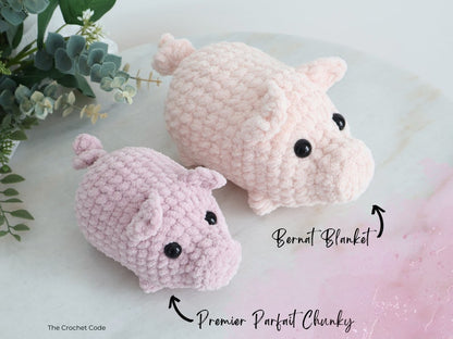 Low-Sew Baby Pig Amigurumi Pattern | Instant Digital download PDF