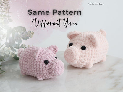 Low-Sew Baby Pig Amigurumi Pattern | Instant Digital download PDF