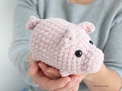 Low-Sew Baby Pig Amigurumi Pattern | Instant Digital download PDF