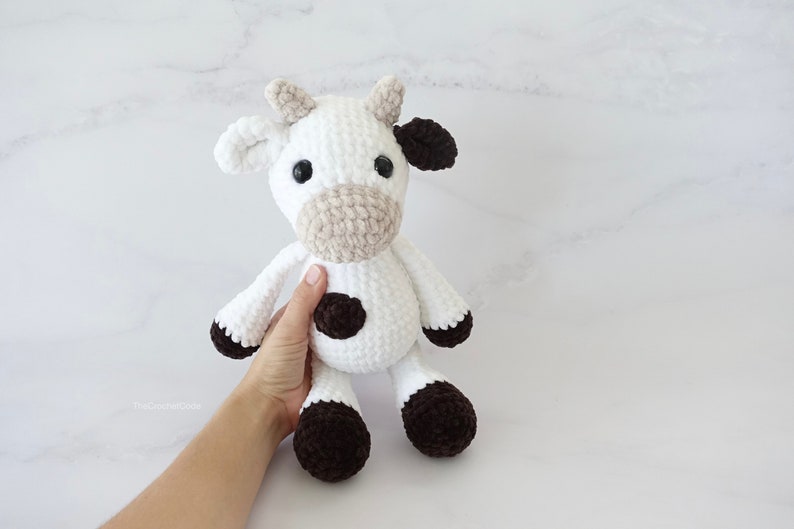 Large Plush Cow Amigurumi Pattern | Instant Digital download PDF