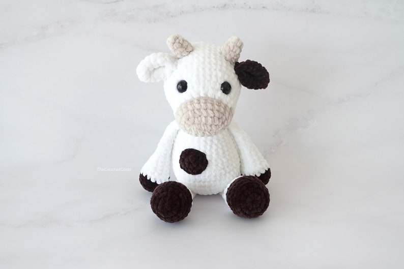Large Plush Cow Amigurumi Pattern | Instant Digital download PDF