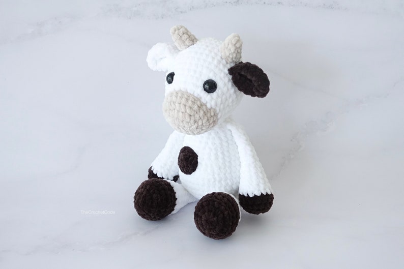 Large Plush Cow Amigurumi Pattern | Instant Digital download PDF
