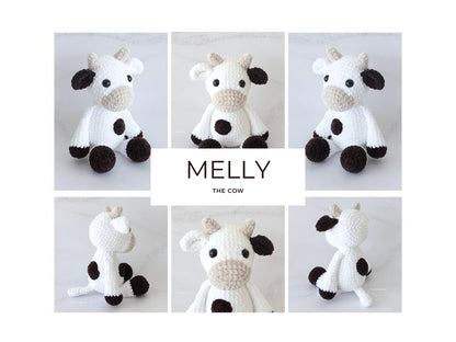 Large Plush Cow Amigurumi Pattern | Instant Digital download PDF