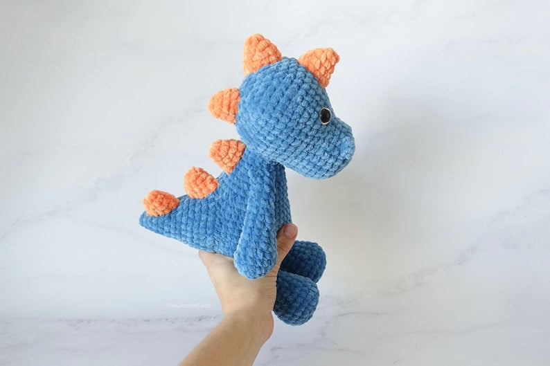 Large Dinosaur Amigurumi Pattern | Instant Digital download PDF