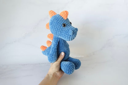 Large Dinosaur Amigurumi Pattern | Instant Digital download PDF