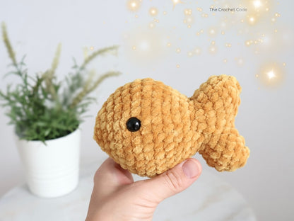 Low-Sew Goldfish Crochet Pattern | Instant Digital download PDF