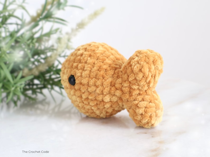 Low-Sew Goldfish Crochet Pattern | Instant Digital download PDF