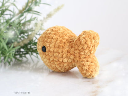 Low-Sew Goldfish Crochet Pattern | Instant Digital download PDF
