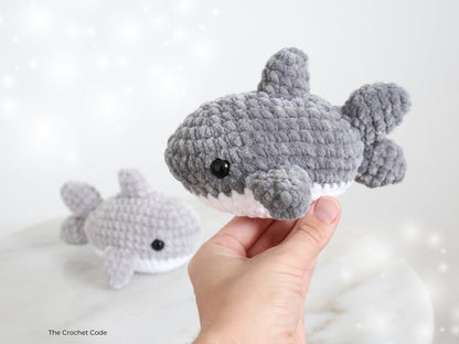 Storm the Baby Shark | Low-Sew Plushie Pattern | Instant Digital download PDF