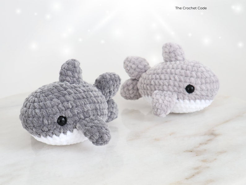 Storm the Baby Shark | Low-Sew Plushie Pattern | Instant Digital download PDF