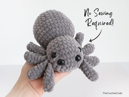 2-in-1 Spider Family Low-Sew Pattern | Instant Digital download PDF