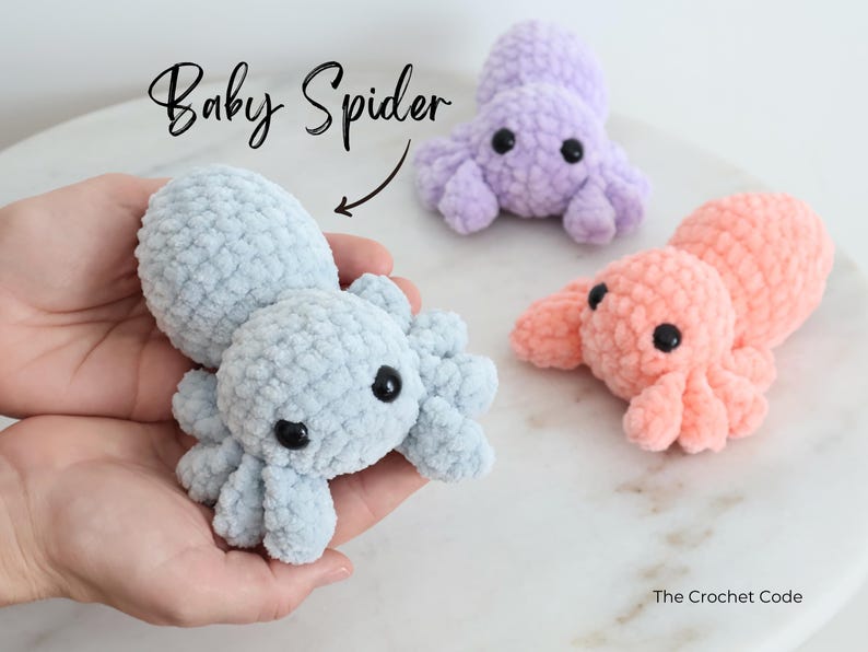 2-in-1 Spider Family Low-Sew Pattern | Instant Digital download PDF