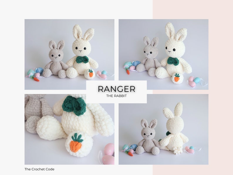 Low-Sew Easter Bunny Pattern | Instant Digital download PDF