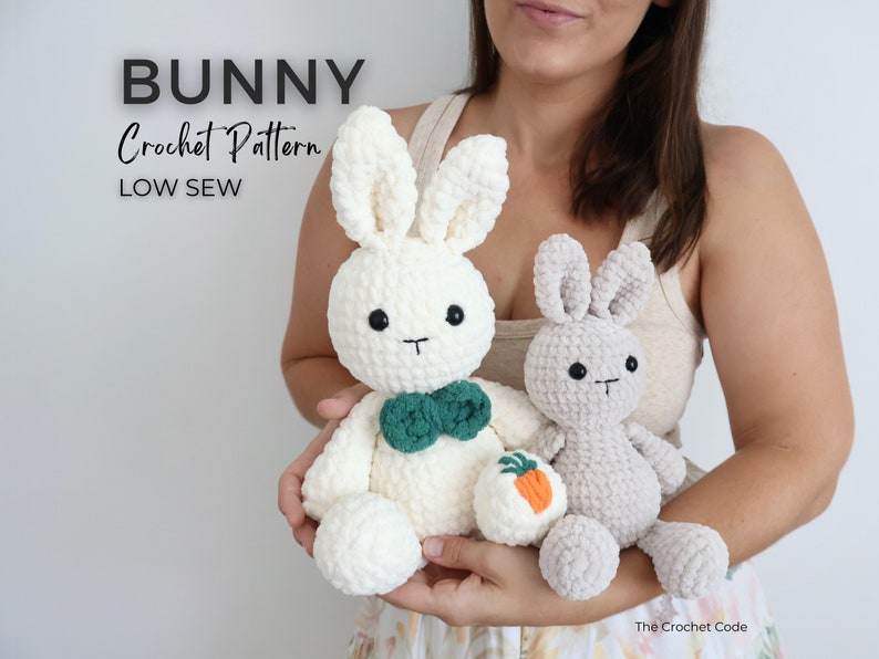 Low-Sew Easter Bunny Pattern | Instant Digital download PDF
