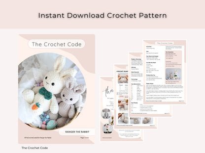 Low-Sew Easter Bunny Pattern | Instant Digital download PDF