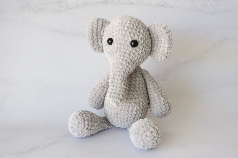 Plush Elephant Amigurumi Pattern | Instant Digital download PDF
