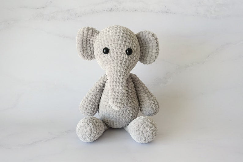 Plush Elephant Amigurumi Pattern | Instant Digital download PDF