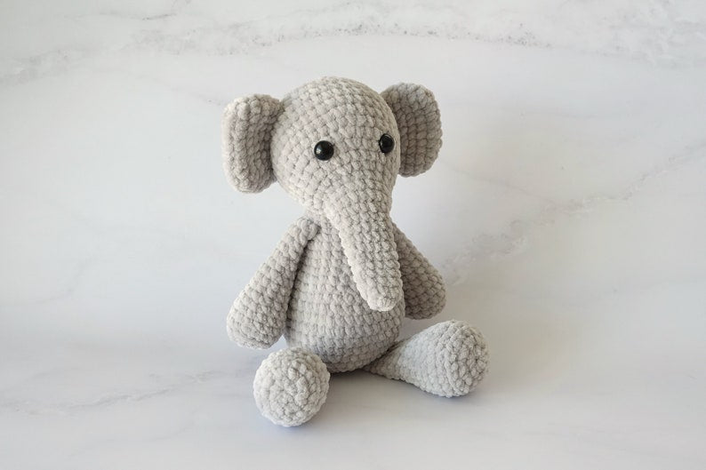 Plush Elephant Amigurumi Pattern | Instant Digital download PDF
