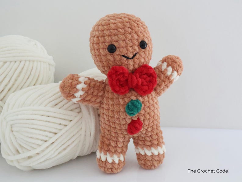 Gingerbread Couple: 2-in-1 Low-Sew Pattern | Instant Digital download PDF