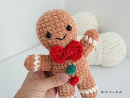 Gingerbread Couple: 2-in-1 Low-Sew Pattern | Instant Digital download PDF