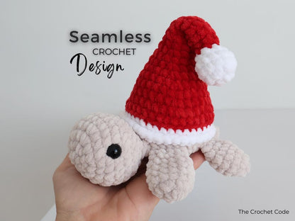 Low-Sew Christmas Turtles Pattern (2-in-1) | Instant Digital download PDF