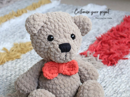 Large Low-Sew Plush Bear Pattern | Instant Digital download PDF
