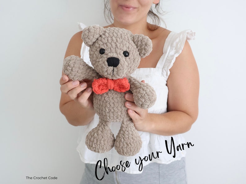 Large Low-Sew Plush Bear Pattern | Instant Digital download PDF