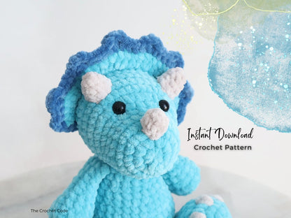 2-in-1 Dinosaur Bundle Pattern | Instant Digital download PDF