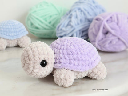 Quick Low-Sew Baby Turtle Pattern | Instant Digital download PDF