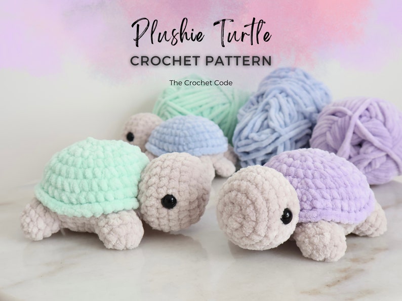 Quick Low-Sew Baby Turtle Pattern | Instant Digital download PDF