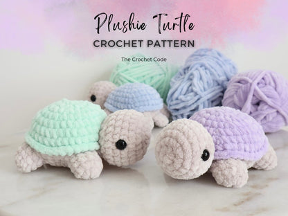 Quick Low-Sew Baby Turtle Pattern | Instant Digital download PDF