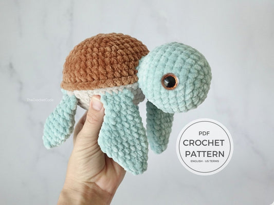 Plush Turtle Amigurumi Pattern | Instant Digital download PDF