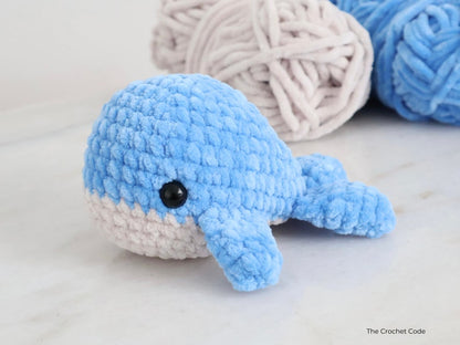 Low-Sew Tiny Whale Pattern | Instant Digital download PDF