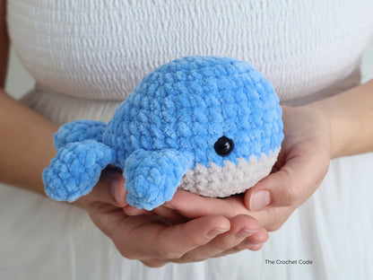 Low-Sew Tiny Whale Pattern | Instant Digital download PDF