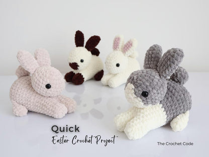 4-in-1 Low-Sew Bunny Pattern | Instant Digital download PDF
