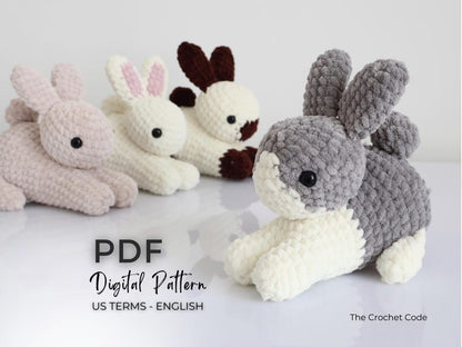 4-in-1 Low-Sew Bunny Pattern | Instant Digital download PDF
