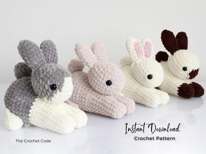 4-in-1 Low-Sew Bunny Pattern | Instant Digital download PDF