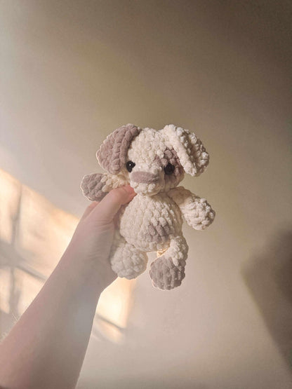 Patches the Puppy | Low-Sew Crochet Pattern | Instant Digital download PDF